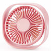 Picture of USB Table Fan Portable Mini Personal Desk Fan with 360 Rotation and Adjustable 3 Speed for Office, Travel-Pink