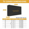 Picture of Outdoor TV Cover for 50 to 52 inches LCD, LED, Waterproof, Weatherproof and Dust-Proof TV Screen Protectors with Cleaning Cloth (52 inch,Black)