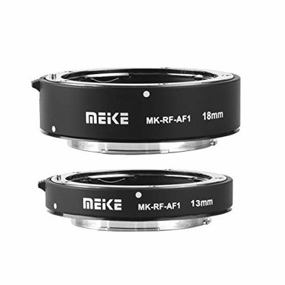 Picture of Meike MK-RF-AF1 13mm + 18mm Metal AF Full Frame Macro Extension Tube Adapter Ring Kit for for Canon EOS-R Series Cameras Canon RF Mount Cameras EOS-R EOS-RP