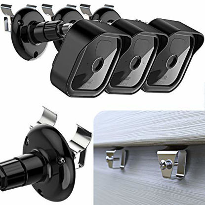 Picture of Blink Outdoor Vinyl Siding Mount with Waterproof Case, No-Hole Needed Mounting Bracket and Full Weather Proof Cover for All-New Blink Outdoor Security Camera System 2020 (3 Pack)