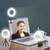 Picture of LED Ring Light for Zoom Meetings, Laptop Ring Light with Tripod Stand, Ring light with Suction Cup for Computer Monitor, 3 Colors Light& 10 Levels Brightness for Video, Makeup, YouTube, Live Streaming
