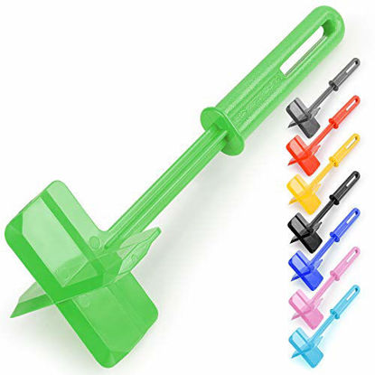 Picture of Premium Heat Resistant Meat Chopper, Masher & Smasher for Hamburger Meat, Ground Beef, Turkey & More, Hamburger Chopper Utensil, Ground Beef Chopper Tool & Meat Fork - by Zulay Kitchen (Green)
