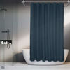 Picture of Waffle Weave Shower Curtain Hotel Luxury Spa, 230 GSM Heavy Duty Fabric & No Blowing, Water Repellent and Machine Washable - Moonlight Blue, 71"x72"
