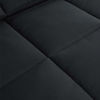 Picture of Bedsure Down Alternative Comforter Twin- All Season Quilted Lightweight Comforter Duvet Insert Twin with Corner Tabs 300GSM Plush Microfiber Fill Machine Washable Black 68x88 Inch