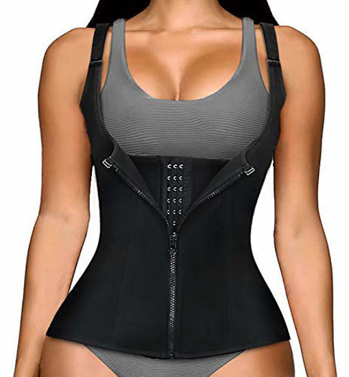 GetUSCart- Women Waist Trainer Corset, Zipper Vest Body Shaper