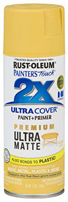 Picture of Rust-Oleum 331186 Painter's Touch 2X Cover, 12 Oz, Ultra Matte Golden Leaf