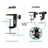 Picture of Moukey 2 PCS C Shape Desk Table Mount Clamp For Microphone Mic Suspension Boom Scissor Arm Stand Holder with Adjustable Screw, Fits up to 1.97"/5cm Desktop Thickness