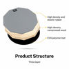 Picture of Donner Drum Practice Pad, 12 Inch Double Sided Silent Drum Pad With Drumsticks, Gray