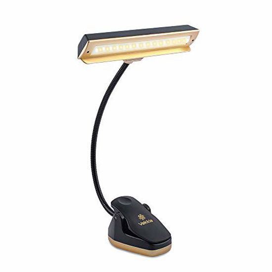 Lampe De Pupitre Pliable Et Rechargeable - 51 LEDs, 4 Températures De Couleur, Clip Pour Partition Ou Bureau