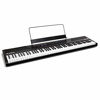 Picture of Alesis Recital | 88 Key Beginner Digital Piano/Keyboard with Full Size Semi Weighted Keys & RockJam KB100 Adjustable Padded Keyboard Bench, X-Style, Black