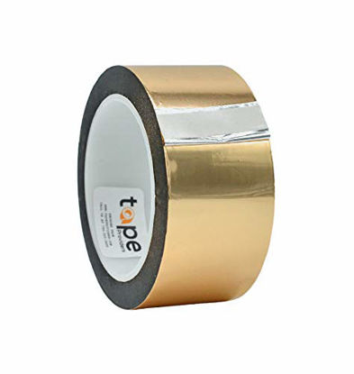 Picture of WOD MPFT2 Gold Metalized Polyester Mylar Film Tape with Acrylic Adhesive, 3 inch x 72 yds. Vibrant Mirror Like Finish, Decor Tape for Detailing Accent Wall, Graphic Arts, Car and Boat Trim