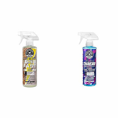 Picture of Chemical Guys Carpet & Upholstery Stain & Spot Remover and Ceramic Protectant Bundle with (1) 16 oz Lightning Fast Stain Extractor and (1) 16 oz HydroThread Ceramic Protectant