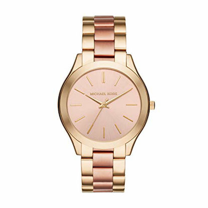 Picture of Michael Kors Women's Slim Runway Gold-Tone Watch MK3493