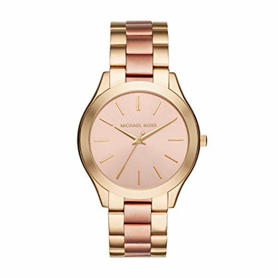 Picture of Michael Kors Women's Slim Runway Gold-Tone Watch MK3493