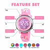 Picture of YxiYxi Kids Watches 3D Cute Cartoon Digital 7 Color Lights Toddler Wrist Watch with Waterproof Sports Outdoor LED Alarm Stopwatch Silicone Band for 3-10 Year Boys Girls Little Child