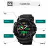 Picture of Mens Digital Watches 50M Waterproof Outdoor Sport Watch Military Multifunction Casual Dual Display Stopwatch Wrist Watch for Men - 1520 Black