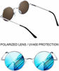 Picture of Joopin Polarized Lennon Round Sunglasses Women Men Circle Hippie Sun Glasses (Blue)