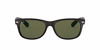 Picture of Ray-Ban RB2132 New Wayfarer Sunglasses, Matte Black/Green, 55 mm