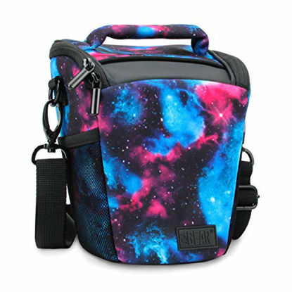 Picture of USA Gear SLR Camera Case Bag (Galaxy) with Top Loading Accessibility, Adjustable Shoulder Sling, Padded Handle, Weather Resistant Bottom - Comfortable, Durable and Light Weight for Travel
