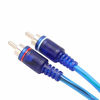Picture of OUHL RCA Y Adapter Connector 1 Female to 2 Male, Car Audio RCA Splitter Adapter Cable, Blue (2 Pack)