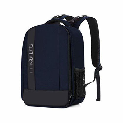 Picture of MOSISO Camera Backpack, DSLR/SLR/Mirrorless Photography Case Water Repellent Buffer Padded Shockproof Bag with Customized Modular Inserts&Tripod Holder Compatible with Canon,Nikon,Sony etc, Navy Blue