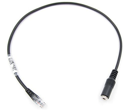 Picture of VoiceJoy 3.5mm Smartphone Headset to RJ9 Adapter Cable - 3.5mm Headphone Converter to Office Telephone IP Phones