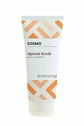 Picture of Amazon Brand - Solimo Apricot Scrub Facial Cleanser, 6 Ounce