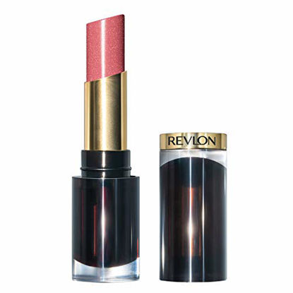 Picture of Revlon Super Lustrous Glass Shine Lipstick, Flawless Moisturizing Lip Color with Aloe, Hyaluronic Acid and Rose Quartz, Beaming Strawberry (002), 0.15 oz
