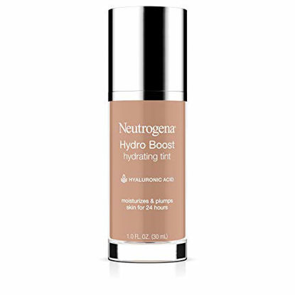Picture of Neutrogena Hydro Boost Hydrating Tint with Hyaluronic Acid, Lightweight Water Gel Formula, Moisturizing, Oil-Free & Non-Comedogenic Liquid Foundation Makeup, 50 Soft Beige, 1.0 fl. oz