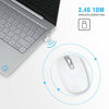 Picture of Wireless Keyboard Mouse Combo, Cimetech Compact Full Size Wireless Keyboard and Mouse Set 2.4G Ultra-Thin Sleek Design for Windows, Computer, Desktop, PC, Notebook, Laptop - Silver