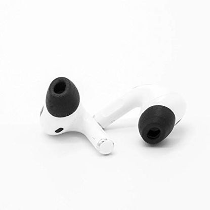 Picture of Comply Foam Apple AirPods Pro 2.0 Earbud Tips. Comfortable. Clicks On. Stays Put. Noise Canceling. Fits in Charging Case (Large, 3 Pairs)