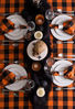 Picture of DII Buffalo Check Collection Classic Tabletop, Tablecloth, 60x120, Orange & Black