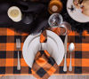 Picture of DII Buffalo Check Collection Classic Tabletop, Tablecloth, 60x120, Orange & Black