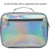 Picture of Kids Lunch box Insulated Soft Bag Mini Cooler Back to School Thermal Meal Tote Kit for Girls, Boys,Women,Men by FlowFly,Silvery