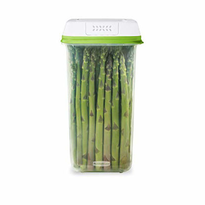 Picture of Rubbermaid FreshWorks Saver, Medium Tall Produce Storage Container, 12.7-Cup, Clear