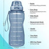 Picture of Fidus Large Half Gallon/64oz Motivational Water Bottle with Time Marker & Straw,Leakproof Tritan BPA Free Water Jug,Ensure You Drink Enough Water Daily for Fitness,Gym and Outdoor Sports-Gray
