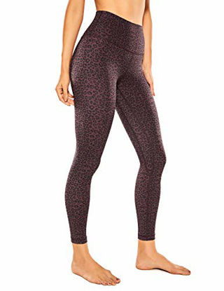 Picture of CRZ YOGA Women's Naked Feeling I 7/8 High Waisted Pants Yoga Workout Leggings - 25 Inches Leopard-Print 4 Large
