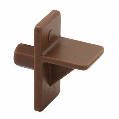 Picture of Shelf Support Peg, 5 mm Diam. Peg, Brown Plastic,(Pack of 12)
