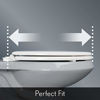 Picture of MAYFAIR 1843SLOW 000 Lannon Toilet Seat will Slow Close and Never Loosen, ELONGATED, Durable Enameled Wood, White