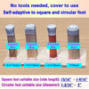 Picture of Felt Bottom Chair Leg Covers, Soft Silicone Furniture Foot Protector Pads, 16 Pcs Free Moving Table Leg Covers, Stool Leg Protectors Caps to Prevent Floor Scratches and Reduce Noise, Dark Walnut.
