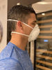 Picture of MAGID N95 Respirator Masks with Metal Nose Clips & Latex-Free Elastic Headbands, Triple Layer Construction, Cup Style with Valve (M/L) - 10 Respirators