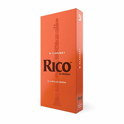 Picture of Rico Bb Clarinet Reeds, Strength 2.0, 25-pack