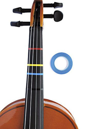 Picture of Jumbo BLUE Color Violin Fingering Tape 300" Inches for Fretboard Note Positions