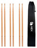 Picture of 5A Drumsticks, AIEX 3 Pair Drum Sticks Classic Maple Wood Drumsticks Wood Tip Drumstick for Students and Adults (with Waterproof Bag)