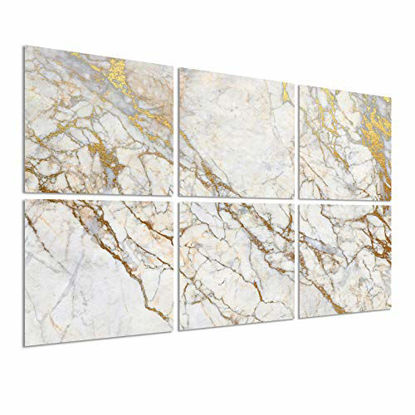 Picture of BUBOS Art Acoustic Panels,High Density 230kg/m3 Sound Proof Padding,Good for Acoustic Treatment and Decoration,Beveled Edge Tiles for Echo Bass Insulation (12x12x0.4"Art, Platinum Marble)