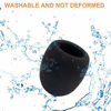 Picture of 200pcs Disposable Microphone Cover, Non-Woven Elastic Band Handheld Mic Covers, Microphone Windscreen Protective Cover for KTV, Karaoke, Recording Studio, Stage Performance, News Interview (Black)