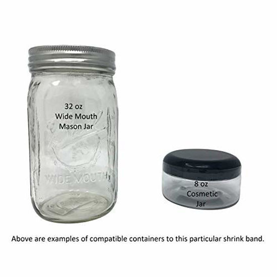 GetUSCart- 153 x 28 mm Clear Perforated Shrink Band for Canisters, Wide ...