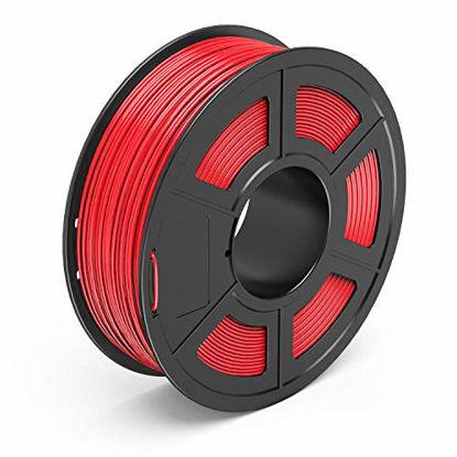 Picture of TECBEARS PLA 3D Printer Filament 1.75mm Red, Dimensional Accuracy +/- 0.02 mm, 1 Kg Spool, Pack of 1