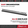 Picture of Olsa Tools 3/8-Inch Drive Aluminum Socket Organizer | Premium Quality Socket Holder (Black)