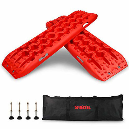 Picture of X-BULL New Recovery Traction Tracks Sand Mud Snow Track Tire Ladder 4WD (Red,3gen)